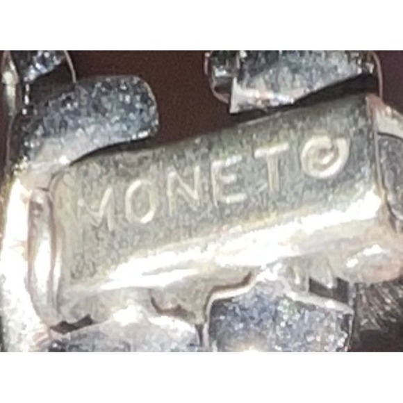 Silver Tone Cuff Bracelet Modern Geometric Knot Ball Clasp Bangle - Picture 4 of 4